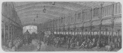 Vista Perspectiva de los Docks Sainte-Catherine de Gustave after Dore